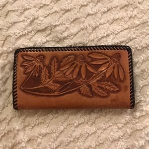 Vintage tooled wallet